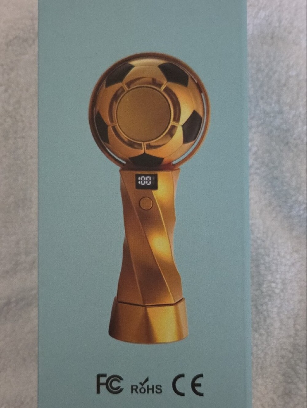 High-Speed Portable Handheld Fan - Gold - Picture 4 of 7